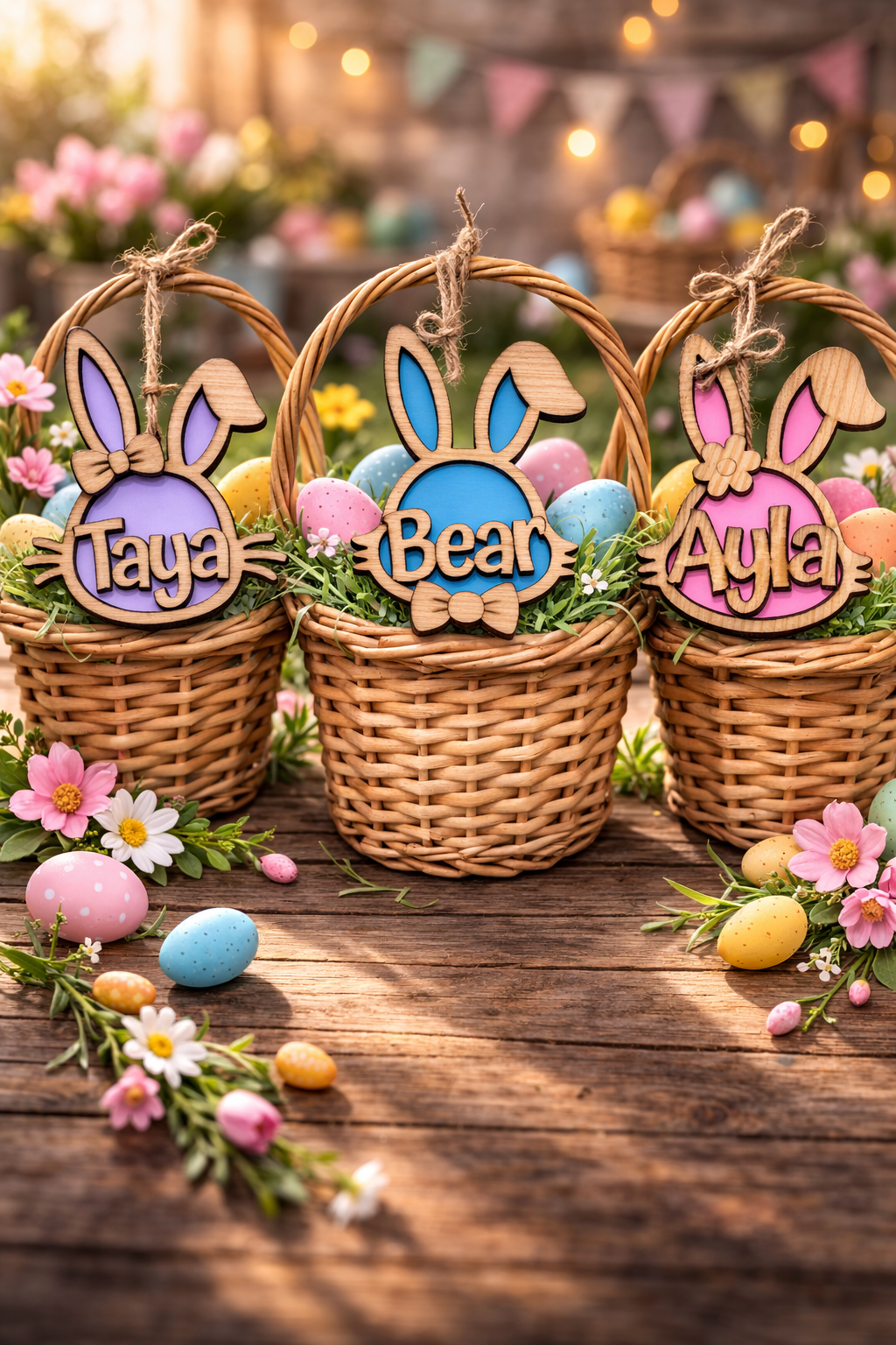 Easter Bunny Basket Tag - Customized