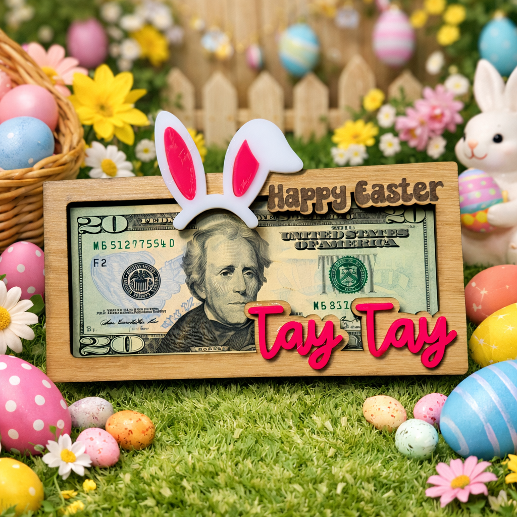 Happy Easter Cash Holder - CUSTOMIZED