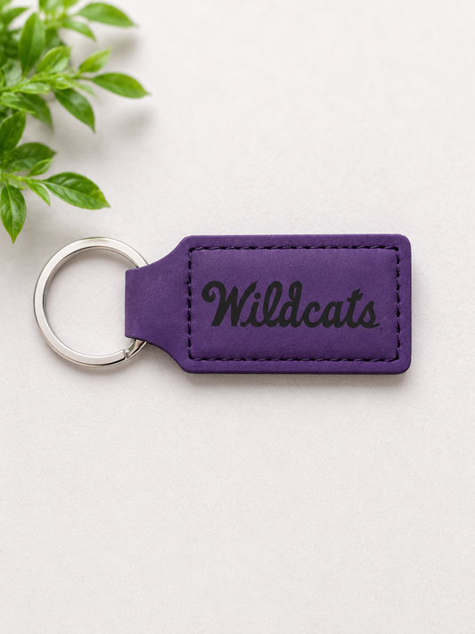 Kansas State Wildcats Leatherette Keychain