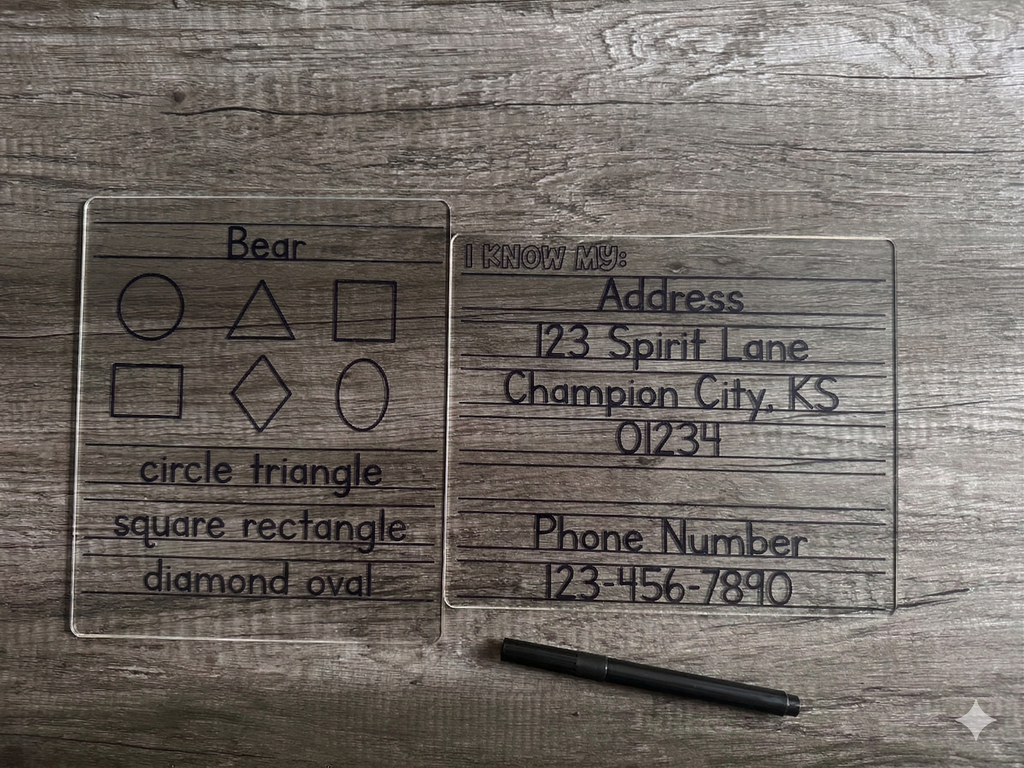 Little Scholar Acrylic Tracer