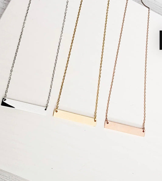 Horizontal Bar Necklaces
