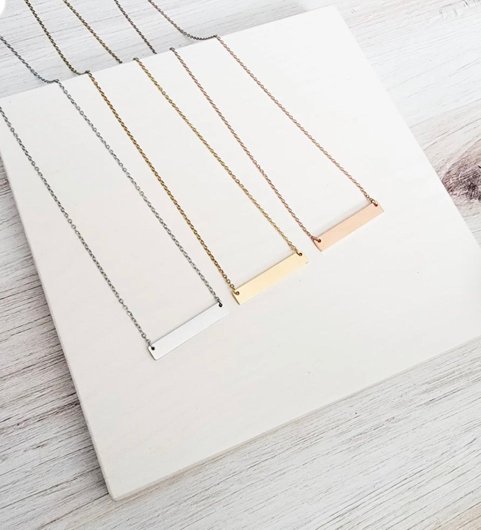 Horizontal Bar Necklaces