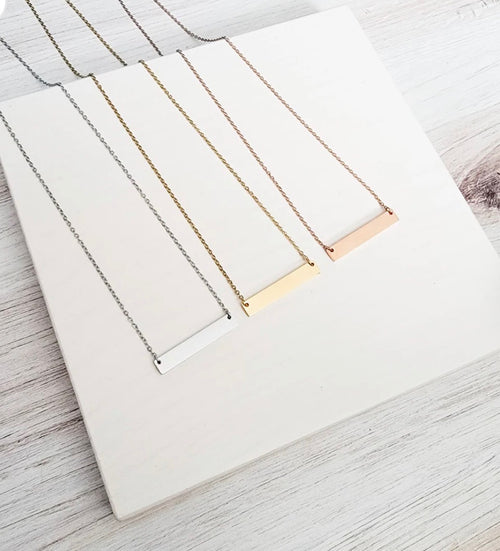 Horizontal Bar Necklaces
