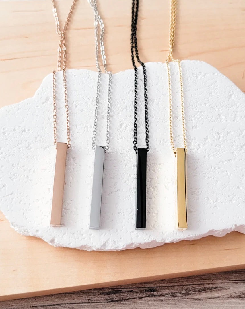 Vertical Pendant Necklace