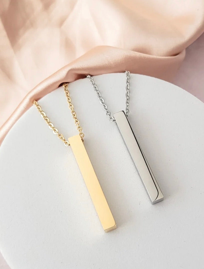 Vertical Pendant Necklace