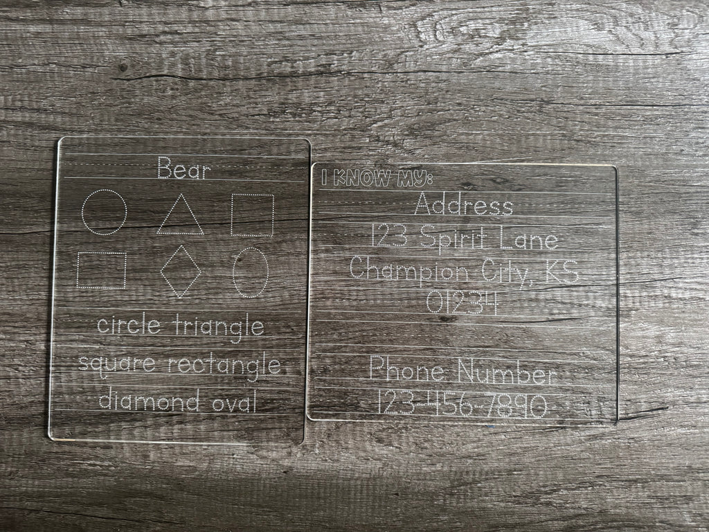 Little Scholar Acrylic Tracer