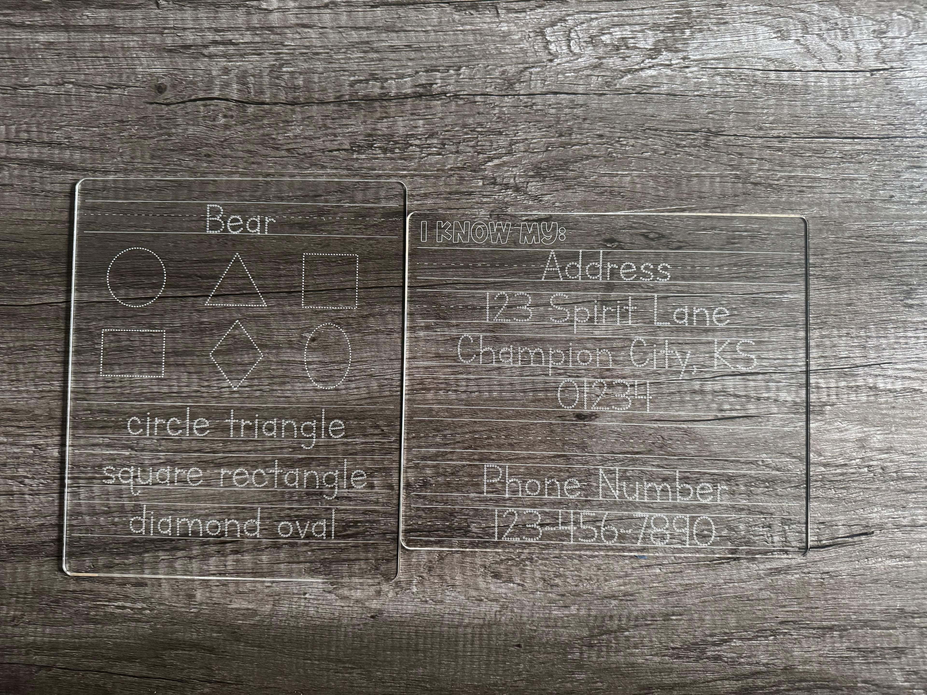 Little Scholar Acrylic Tracer