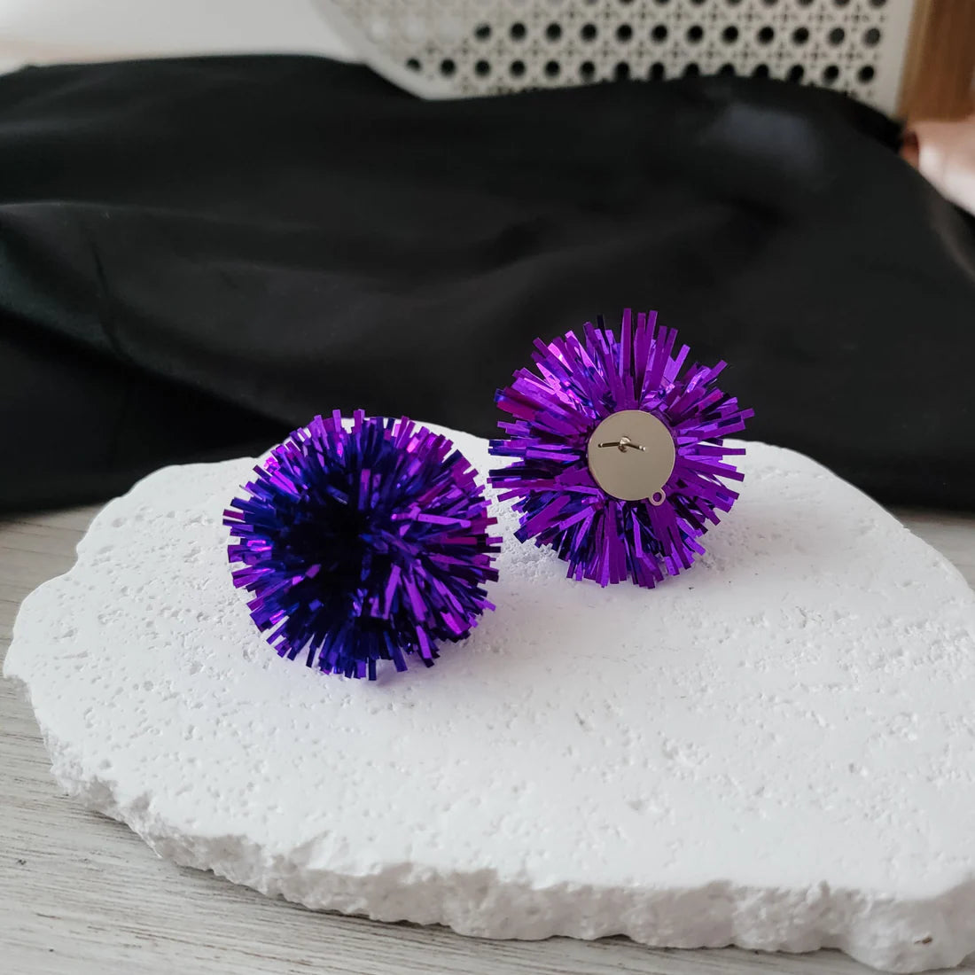 Kansas State University Basketball Earrings